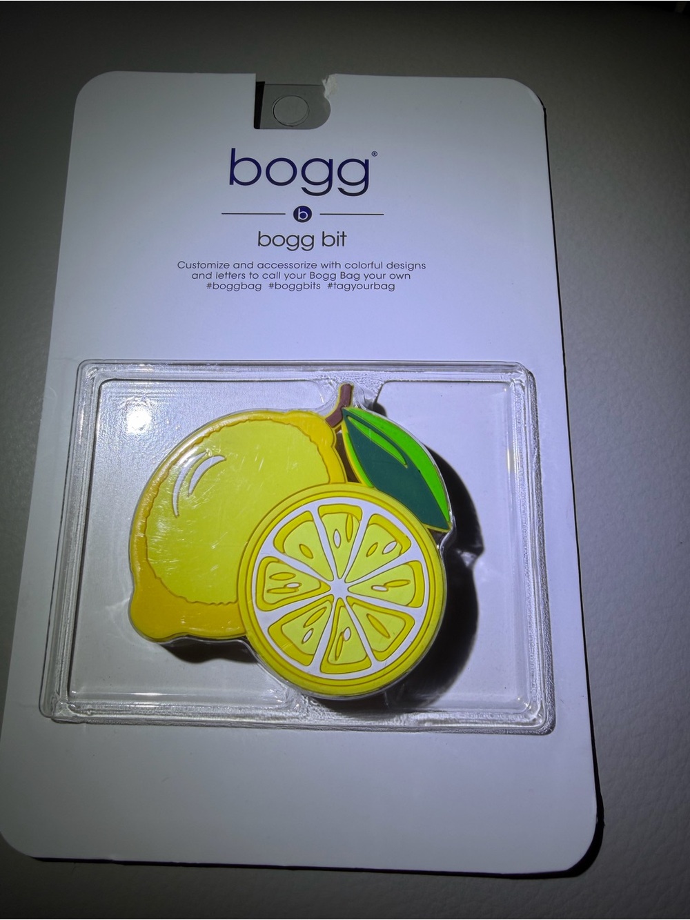 BOGG BAG Lemon Bogg Bit Charm - Yellow & Green